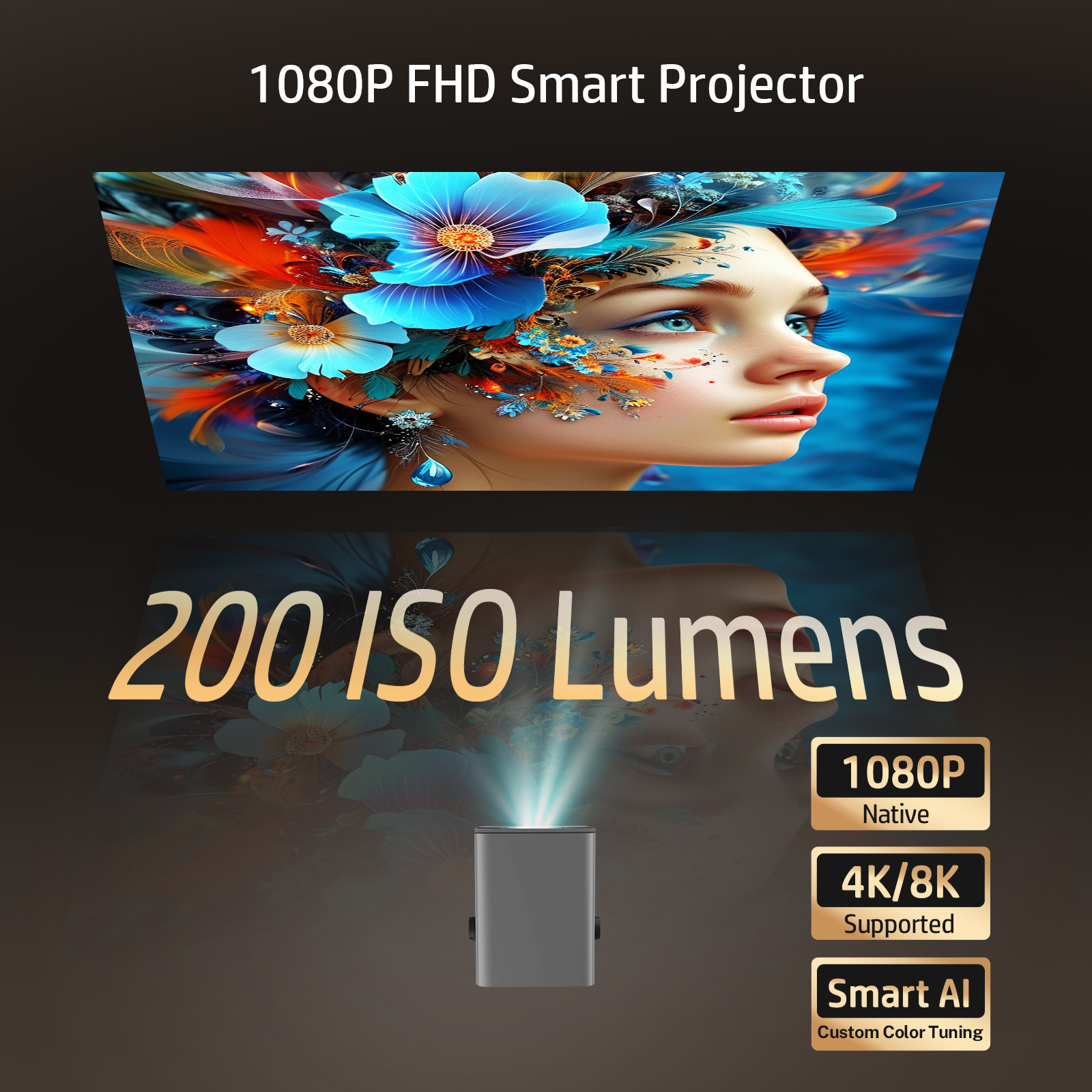 HP MC475 Projector Netflix lic - Home Cinema Outdoor ulasan dan harga