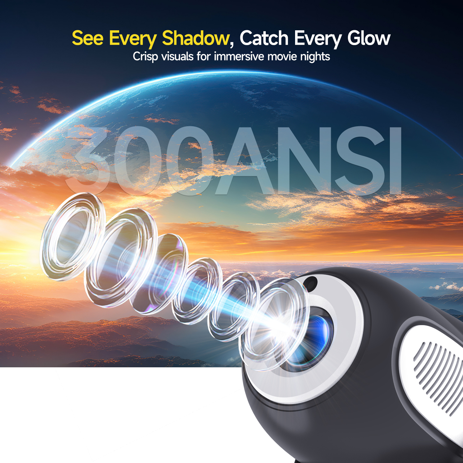 Magcubic HY300X Portable Proje - Home Cinema Outdoor ulasan dan harga